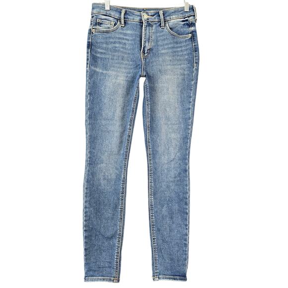 Old Navy Rockstar Blue Jeans Super Skinny High Rise Women's Size 4 Denim Pockets - Picture 1 of 10